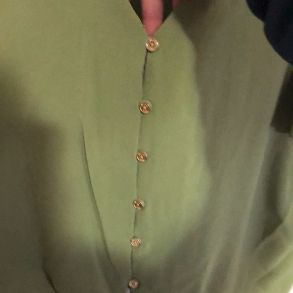 NWT Michael Kors tie front blouse - Picture 5 of 7